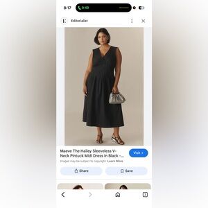 Maeve The Hailey Pintuck dress- medium